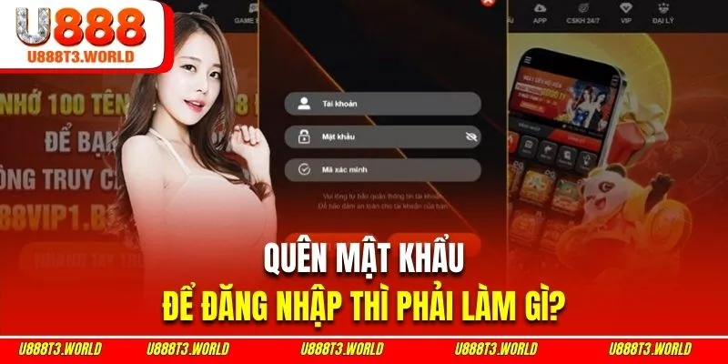 Hướng dẫn hội viên đăng nhập U888 khi quên mật khẩu