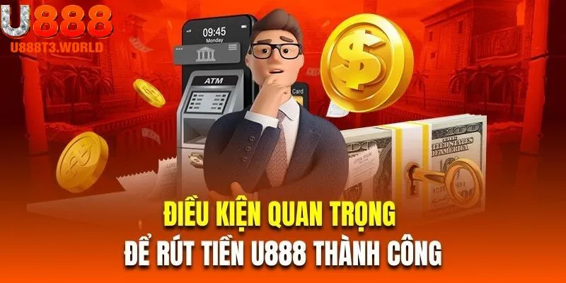 Điều kiện để thực hiện quy trình rút tiền U888